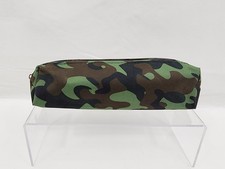 Green Camouflage Pen Pencil Brush Case Soft Sided Canvas Blue Camo Case Pencil Case price