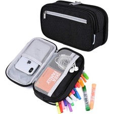 Large Capacity Pencil Case with 3 Multifunctional Compartments Pouch Holder for Pencil Case price