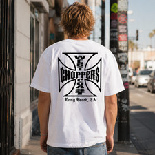 Men'S Trendy T-Shirt Featuring a Unique West Coast Choppers Letter Print shirt Men's Shirt price