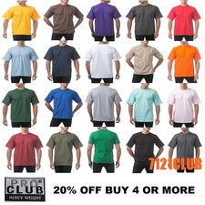 PRO CLUB HEAVYWEIGHT T SHIRTS PROCLUB MENS PLAIN SHORT SLEEVE BIG AND TALL M-7XL Men's Shirt price