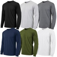 Men's Cotton Blend Heavyweight Long Sleeve Crew Neck Shirt ( Sizes, S-3XL ) NWT Men's Shirt price