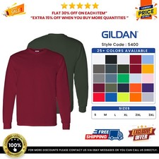Gildan G540 Men's Heavy Cotton Preshrunk T Shirt Long Sleeve Crew Neck T-Shirt Men's Shirt price