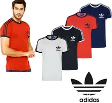 Adidas Originals California Men's T-Shirt Trefoil Retro 3-Stripes Short Sleeve Men's Shirt price