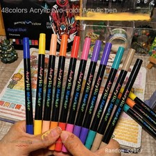 24/48/120 Colors Acrylic Paint Markers Dual Tip Fine Brush Art Pens Marker Pen price