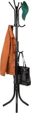 Freestanding Coat Rack Multi-Tier Organizer Office & Entryway Metal Black Office Coat Rack price