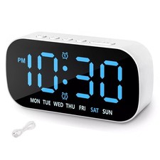 Electric Digital Alarm Clock LED Large Display Battery Backup Snooze Dual Alarm Alarm Clocks & Radios price