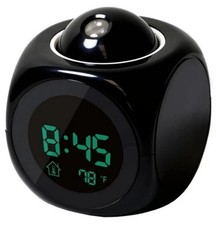 LED Projection Alarm Clock Digital LCD Display Voice Talking Weather Snooze USB Alarm Clocks & Radios price