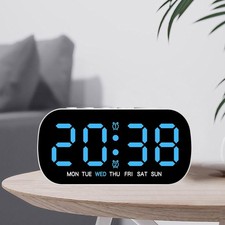 LED Large Display Electric Digital Alarm Clock with Battery Backup and Snooze Alarm Clocks & Radios price