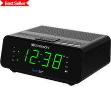 Emerson SmartSet Alarm Clock with AM/FM Radio Dimmer Sleep Timer LED Display Alarm Clocks & Radios price
