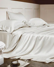 MULBERRY SILK 100% flat bed sheet set | 25 Momme Luxurious Sleep Silk Bedsheets Bedding Set / Sleep Set price