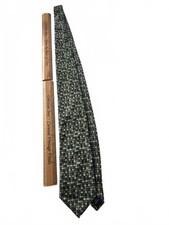 Vintage Unlisted Kenneth Cole Geometric Polka Dot Abstract Mosaic Mens Necktie Tie price
