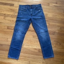 J Crew Mercantile Flex Straight Leg Fit Classic Blue W33 L32 Men's Jeans / Denim Pants price
