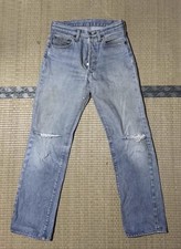 Levi's Men's Straight Fit Jeans Light Wash Distressed Mid Rise Cotton Denim Men's Jeans / Denim Pants price