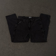 Denim Black Dark Wash Slim Fit Mid Rise Button Fly 5-Pocket Jeans 34x30 Men's Jeans / Denim Pants price