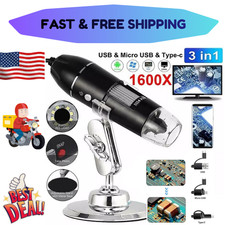 1600x Zoom 8 LED HD USB Microscope Digital Magnifier Endoscope Video Camera US Microscope price