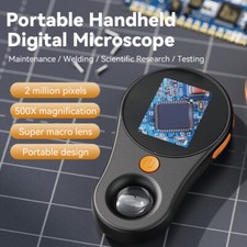 Portable 500X Digital Microscope 2" 1080P w/Metal Stand for Coins PCB Microscope price