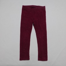 Cat & Jack Toddler Girls 3T Burgundy Glitter Leggings Stretch Pull-On Pants Baby Shorts price