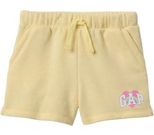 GAP Toddler Yellow Fleece Shorts with Heart Logo, Size 3 Years Baby Shorts price