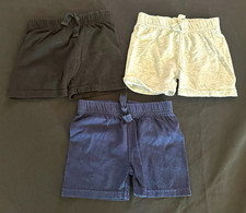 Bundles Baby Place Baby Shorts Lot of 3 0-3M Cotton Knit Elastic Drawstring Baby Shorts price