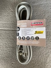 Certified Appliance Accessories 6ft Power Supply Cord (15-0346) - Gray Electric Kitchen Appliances Accessory price