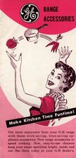 Vintage GE Range Accessories Brochure General Electric Kitchen 1950s Electric Kitchen Appliances Accessory price