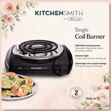 Kitchen Smith Single Coil Burner: Metal Cooktop Accessory, Black, Electric Kitchen Appliances Accessory price