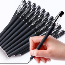 1PC Black Gel Pen Full Matte Water 0.5 Pens Writing Stationery Supply Office US@ Ballpoint Pen price