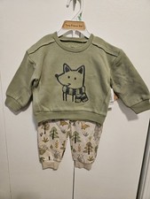 Baby Essentials 18M 2pc Cotton Knit Pants Set Fox Embroidered Animal Print Baby Pants price