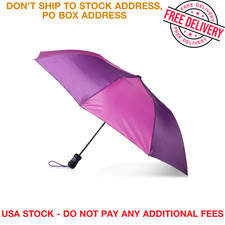 42" Automatic Opening Travel Umbrella - 15" Compact Eco-Friendly Rain Defier Umbrellas price