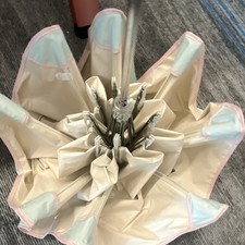 Women’s Compact/Folding Colorblock Umbrella White Pink Light Blue Umbrellas price