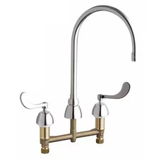 Chicago Faucet 786-Gn8ae72abcp Gooseneck Kitchen/Bathroom Faucet, Manual, 8" Musluklar price