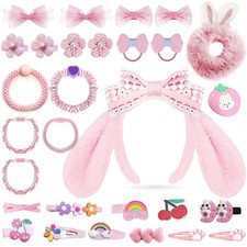 Multi Style Plush Hair Accessories Set Headbands Clips & Hair Ties Toka, Taç & Saç Bandı price
