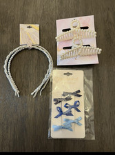 Mixed Brands Pearl Headband, Pearl Hair Claw & Enchante Bow Clips Set Toka, Taç & Saç Bandı price