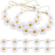 Boao 12 Pcs Daisy Headband Set for Women Girls, 2 1 Count (Pack of 12), White Toka, Taç & Saç Bandı price