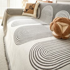 87"W XXL Boho Sofa Cover Soft Chenille Sofa Slipcover Throw Blanket with Tassel Koltuk Şalı price