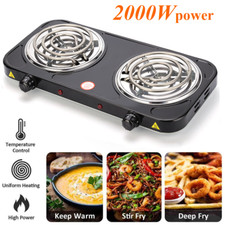 2000W Portable Kitchen Electric Double Burner Hot Plate Cooktop Cooking Stove Ocaklar price