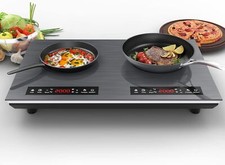 4000W Double Induction Burner Cooktop Portable Twin Plate Electric Cooktop 120V Ocaklar price