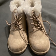 AIRWALK Women’s Beige Suede Ankle Bootie Faux Fur Lined Lace-Up 7.5 Kadın Botları price