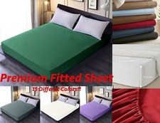 Superb Deep Pocket Fitted Sheet - Breathable, Extra Soft - 16" DEEP Çarşaf price