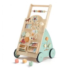 Wooden Baby Walker Push Toy with Wheels,Speed Adjustable,Montessori Activity Toy Yürüteç price