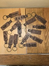 Keyring / Key Fob, Xmas Stocking Tag, Dog Tag, Black Walnut Wood Great Gift Idea Hediyelik Eşya price