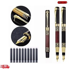 Fine Nib Metal Fountain Pen With 10pc Refillable Ink Cartridges Calligraphy Pen Fountain Pen price