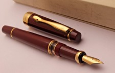 Beena President Fountain Pen Piston Ink Filling Mechanism & Golden Trim With Box Fountain Pen price