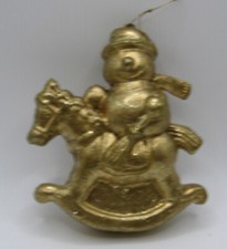 Christmas Tree Hanging Decor - Snowman on Horse - 4" x 3" Yılbaşı Süs ve Aksesuarları price