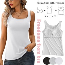 Women Cami Camisole With Built in Bra Push Up Padded Vest Baisc Layer Tank Tops Bayan İç Atlet price