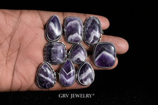 1-500 Pcs Chevron Amethyst  In Wholesale Rings Lot Bulk: Silver Plated Whr-104 Bijuteri Yüzük price