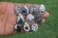 1-500 Pcs Dendritic Opal In Wholesale Rings Lot Bulk: Silver Plated Whr-108 Bijuteri Yüzük price