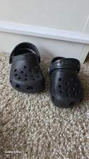 Black crocs size 3 baby's boys shoes. . Unisex Çocuk İlk Adım & Yürüme Ayakkabısı price
