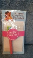 Notepad With Pen Stationary Set 100 Sheets Shopping is cheaper than a therapist Davetiye price