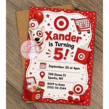 Personalized Target Bullseye Invitations - NOT DIGITAL (15 Pack) Davetiye price